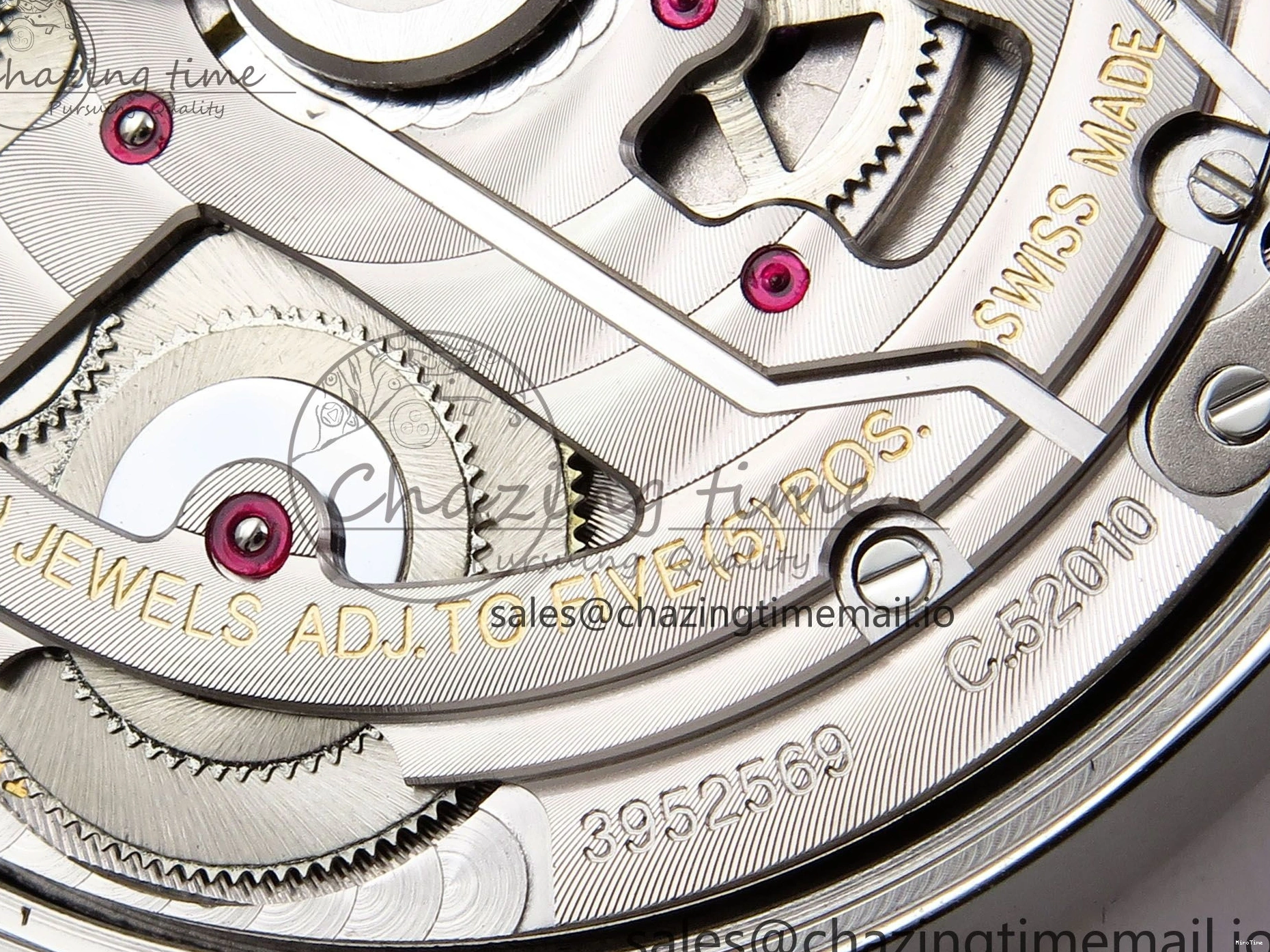 MIROTIME 0308 OnTrend Portugieser Automatic 42mm SS APSF 1:1 Best Edition White RG Dial on Black Leather Strap A 7010